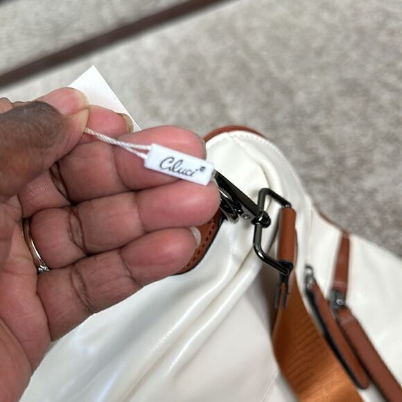 Cluci Greene Vegan Soft Leather Backpack Leather Purse For Work And Study - Picture 9 of 9